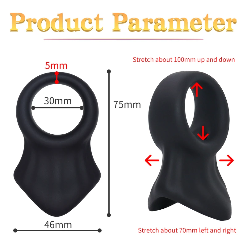 Soft Liquid Silicone Cock Ring Chastity Cage Penis Sleeve Juguetes Sexuales Sexshop Para Homens Sex​ Tooys For Man Gay Adult 18+