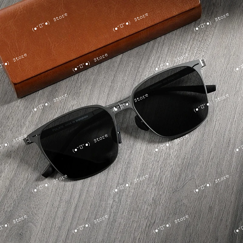 

Fashion Folding Ultra-Thin Portable Alloy Sunglasses UV400 Protection Men Personality Outdoor Sunscreen Luxury Travel SunGlasses