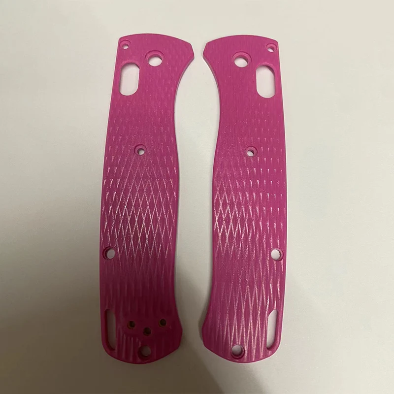 12 Colors Diamond Pattern G10 Handle Scales For Benchmade Bugout 535 Knives Grip Accessories Parts