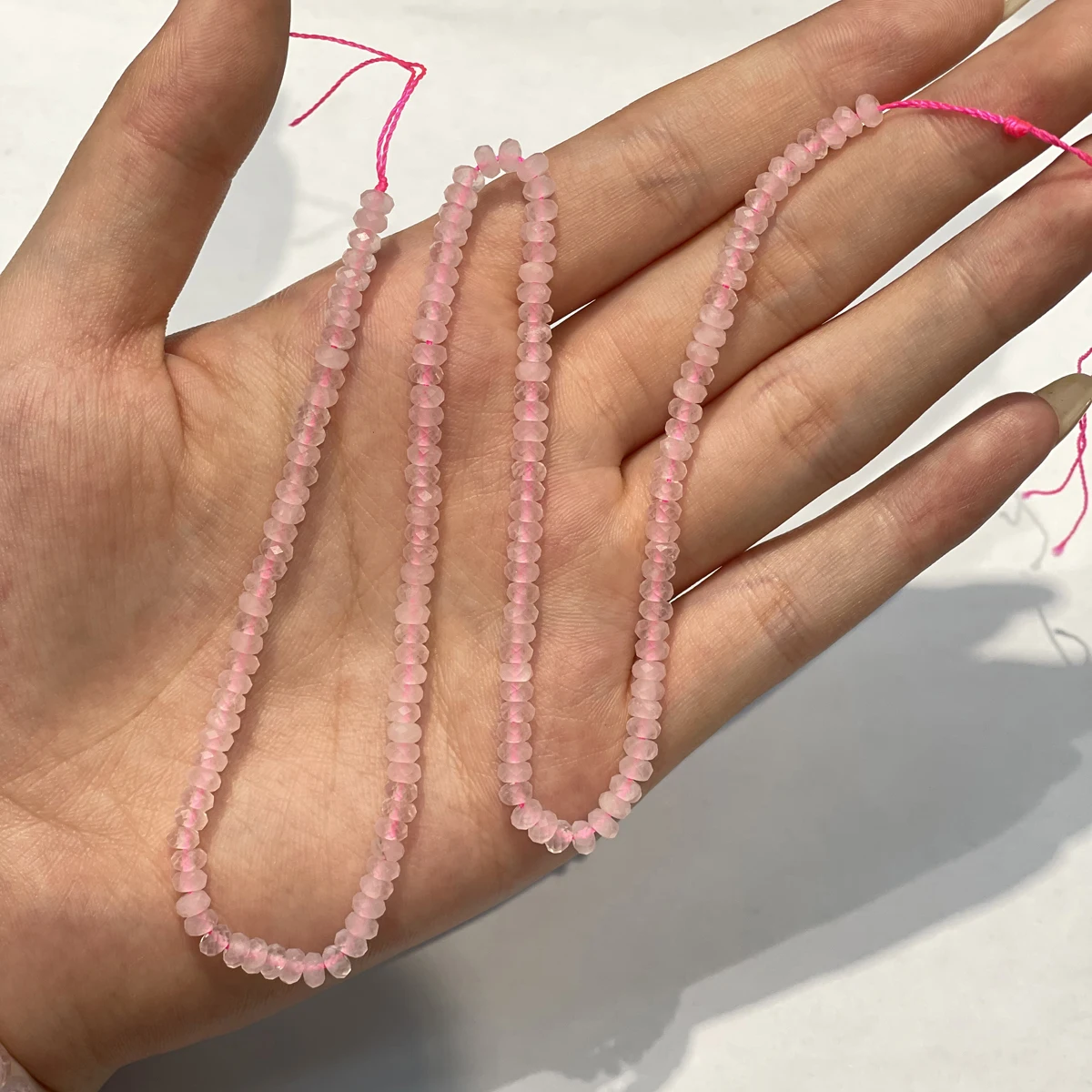 Naturstein-Abakusperlen, Halbedelstein-Facettperlen, Kristall-Achatperlen für Schmuckherstellung, DIY-Halsketten, Armbänder, Accessoires – Detail 6