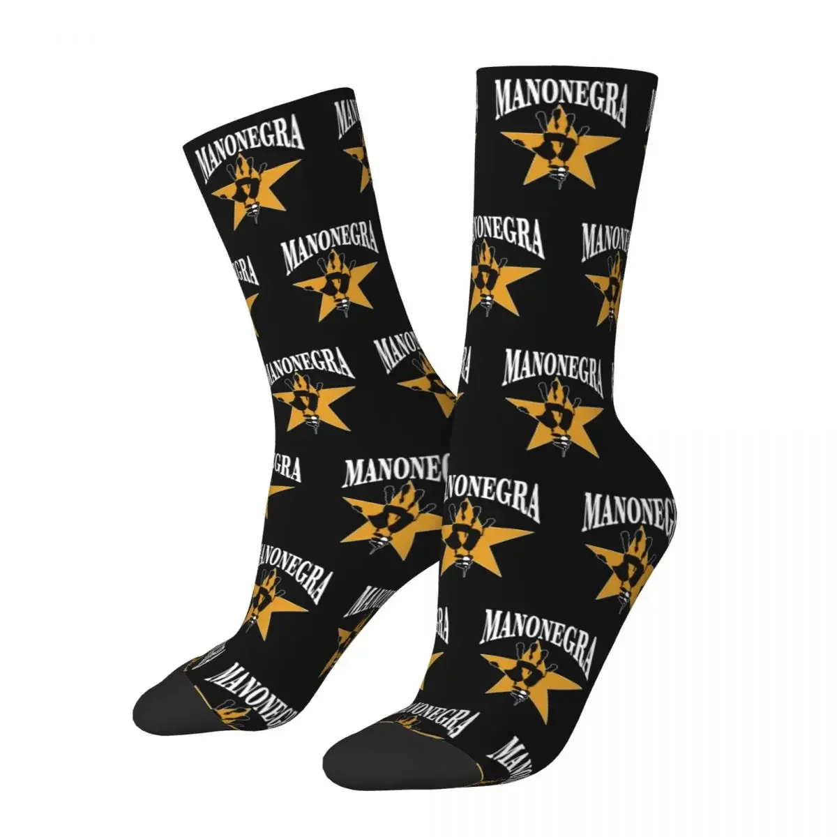 Funny uomo donna Mano Negra King Of Bongo Meme Socks calzini da basket traspiranti antiscivolo