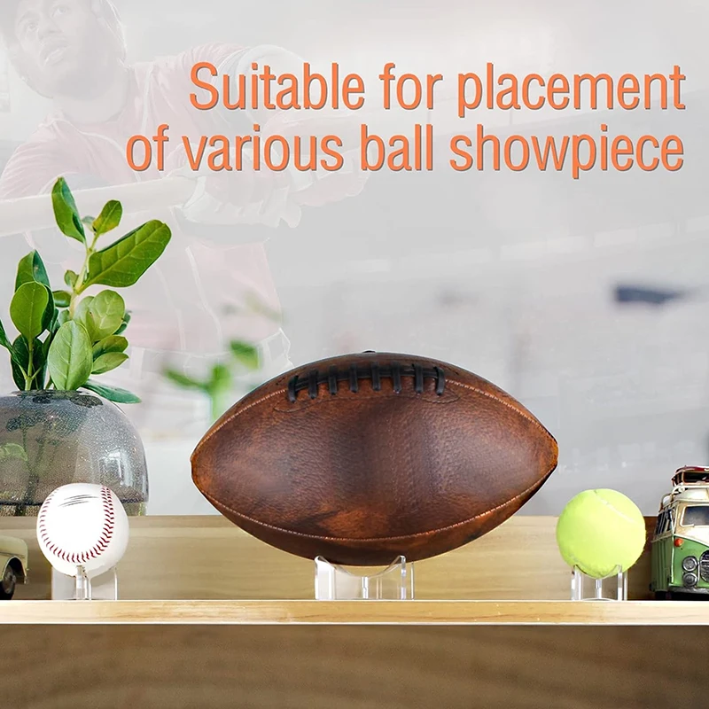 Acrylic Triangle Rack Sports Ball Storage Bracket Ball Holder Basketball Display Stand Football Volleyball Soccer Display Stand