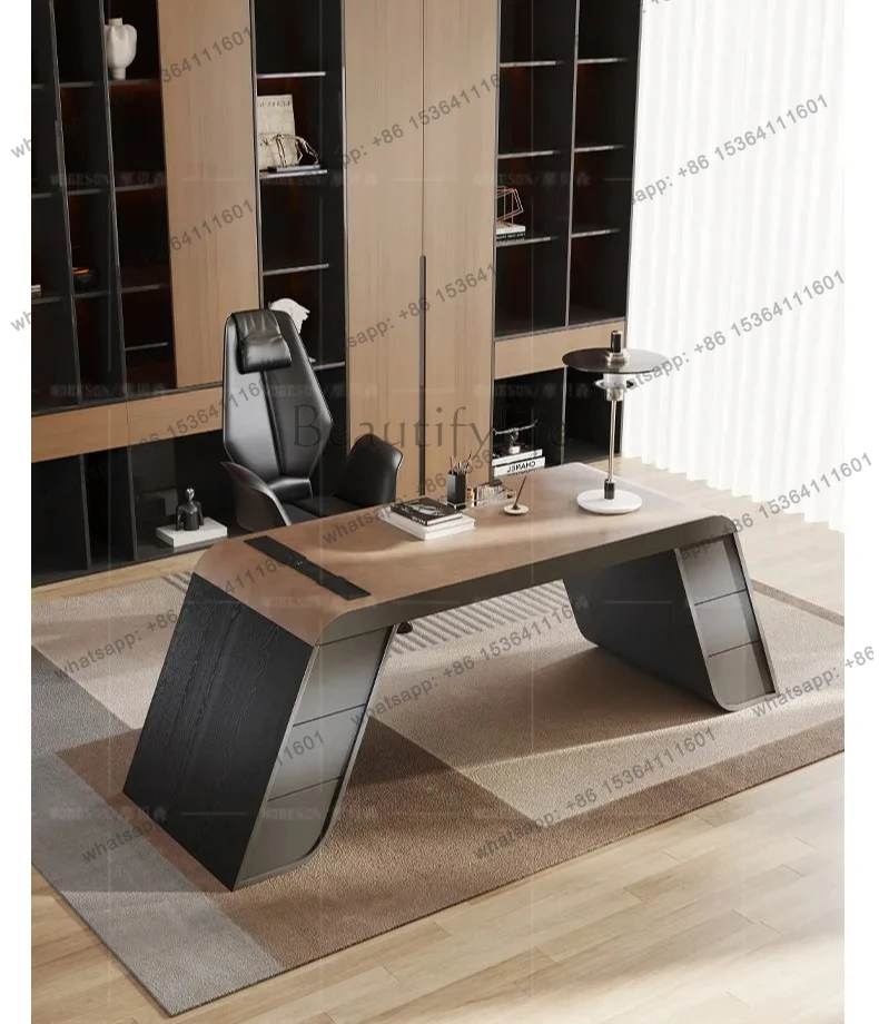 High Sense Living Room Desk And Chair Combination Home Boss Desk Designer Computer Writing Desk