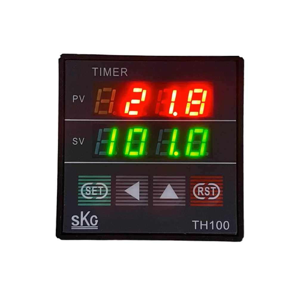 Taiwan SKG intelligent time relay SKG TH100, high-precision TH100-2 dual-channel relay TH48