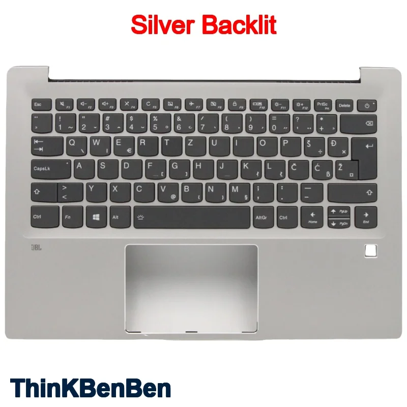 

Серебристый верхний корпус с подсветкой клавиатуры для Lenovo Ideapad 720S 14 14IKB 5CB0N79891