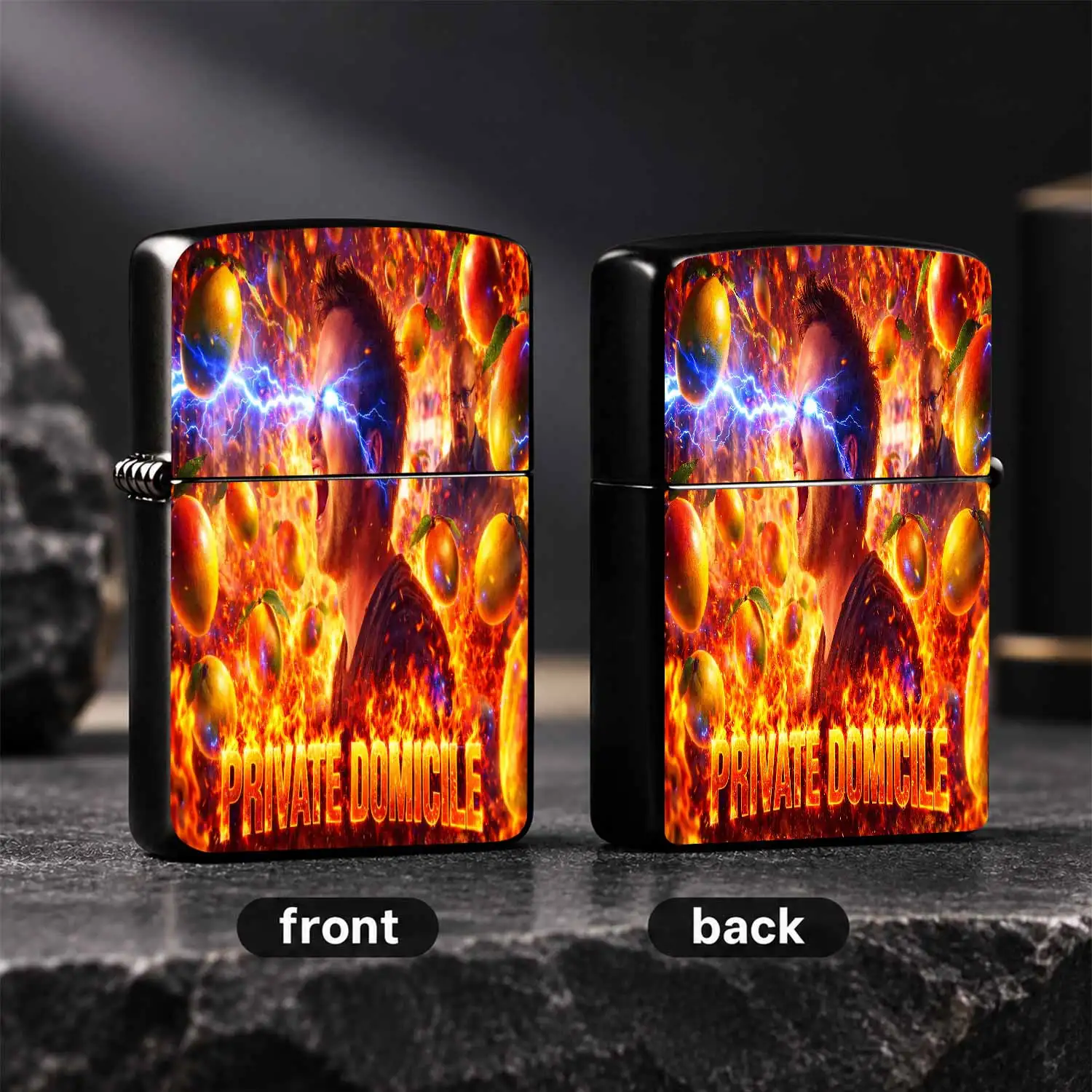 Cool Private Domicile Themed Lighter, Eye Lightning Burst Flame Design, Portable All-Scenario Usable Igniter, Ideal For Party Outdoor Gathering Daily Use, Exquisite Fun Unique Gift For Friends Family Interesting And Humorous Lighters