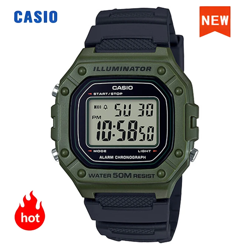 

Casio Watch For Men Retro Square Sports Water Resistant Unisex Student Watch with Resin Strap Perfect for Outdoor watches