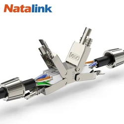 Natalink LSA 네트워크 케이블 커넥터, 도구 필요 없는 Cat7 Cat6a, RJ45 LAN 익스텐션 차폐, 설치 케이블 이더넷-1 개