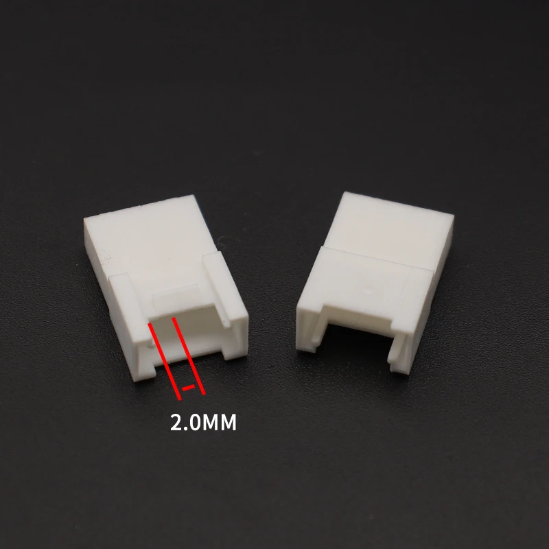 50Pcs/Lot HY PA PEA 2.0mm spacing Buckle Plug Rubber Air Docking Female Housing With Lock 2P/3P/4P/5P/6P/8PIN
