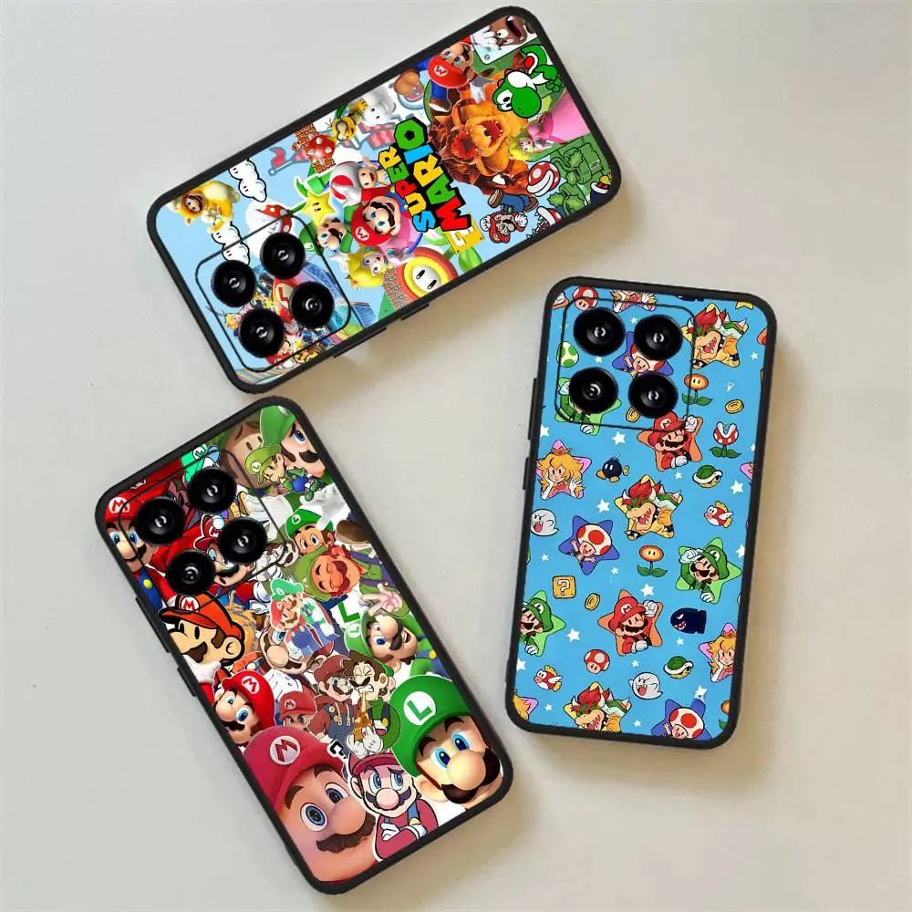 Coque de téléphone de jeu de dessin animé m-marios, étui pour Xiaomi Mi 5X 8 9 10 11 12 Lite Pro 10T PocoX3pro PocoM3 Note 10 Pro Lite