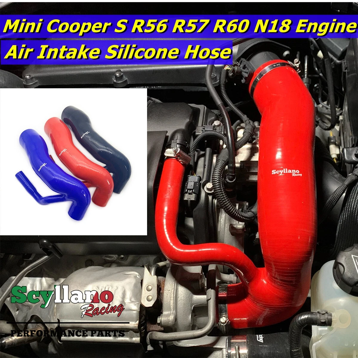 

SMVP Intake Hose Turbo To Air Filter Silicone Tube Hose Mini Cooper S R56 R57 R60 Countryman N18 1.6T Petrol Engine Induction