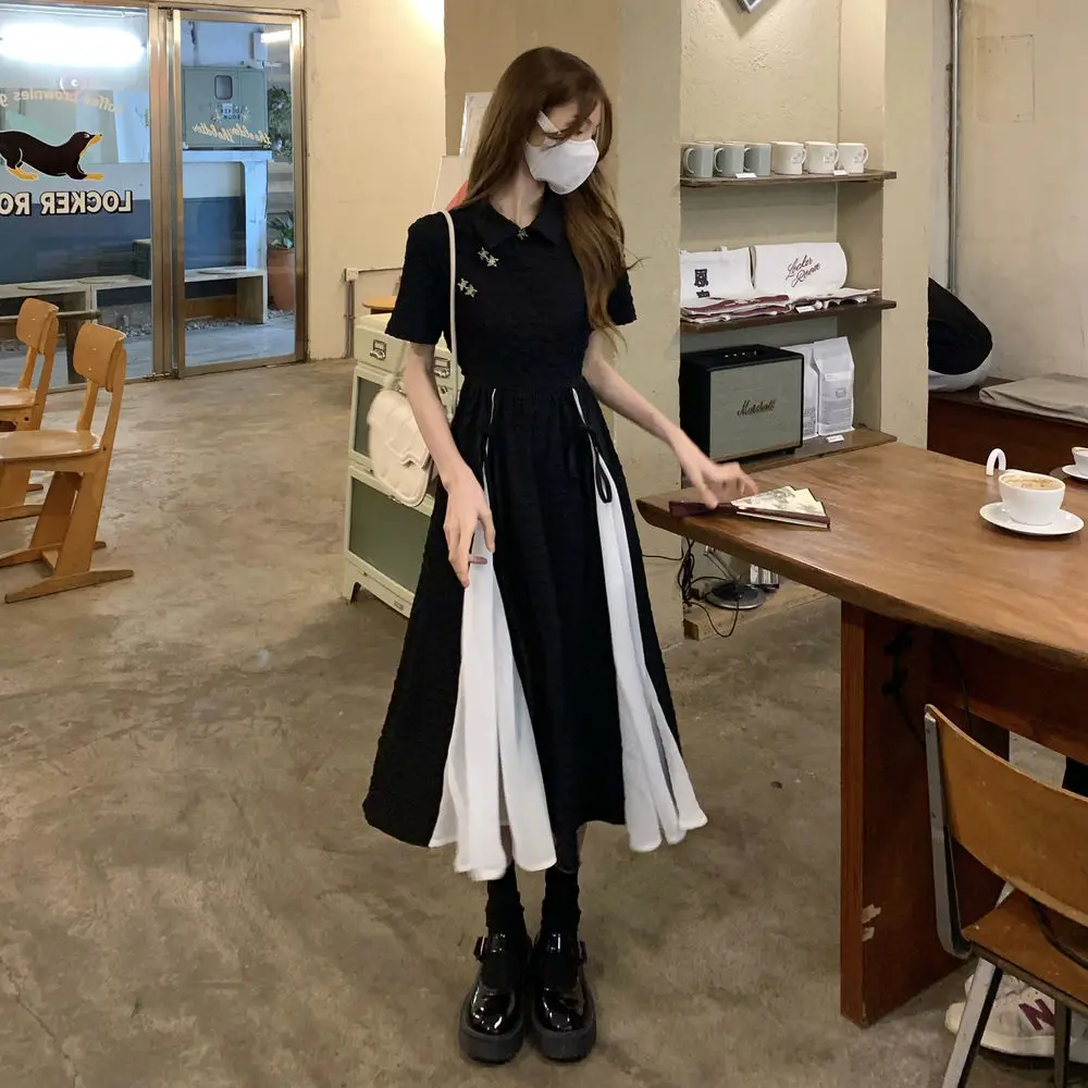 Casual Dresses for Women Vintage Long Midi Dress Summer Chinese Style  Korean Fashion Short Sleeve Elegant Clothes 2024 - AliExpress
