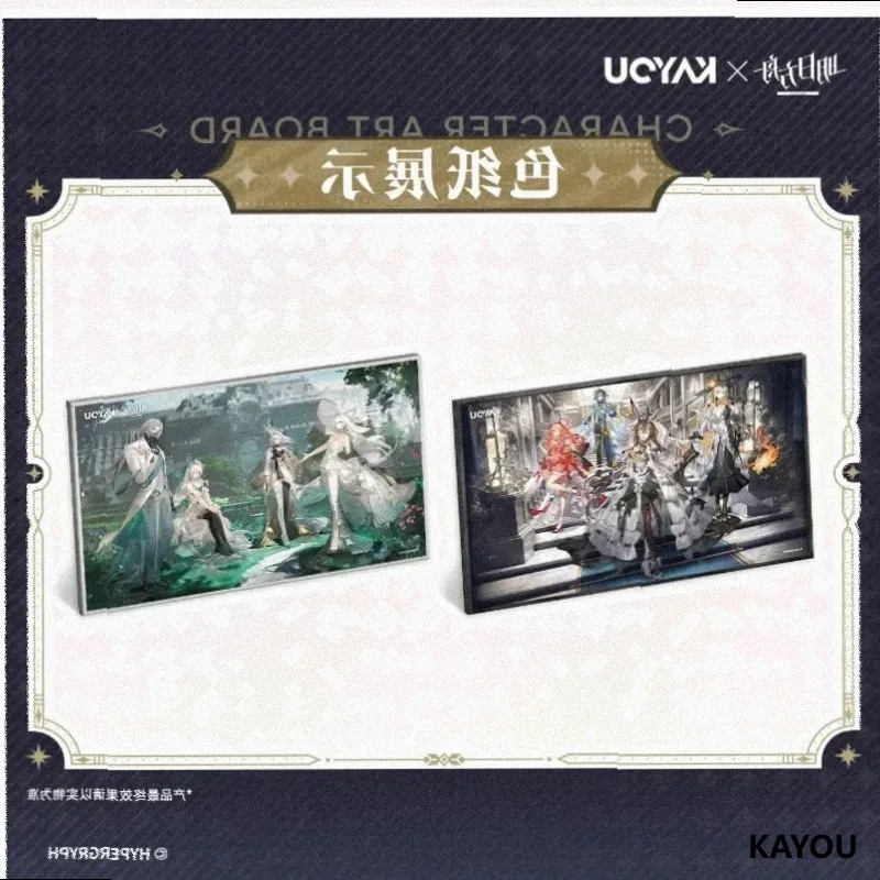 New Kayou Arknights Gift Box Collection Set Acrylic Standee Sticker Art Paper Merch Anime Collectible Gift for Arknights Fans