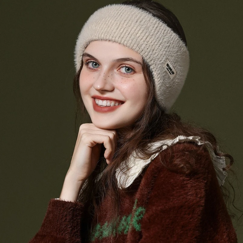 

Теплые наушники, женские спортивные наушники для езды на велосипеде и бега, теплые ветрозащитные бархатные морозостойкие наушники, платок