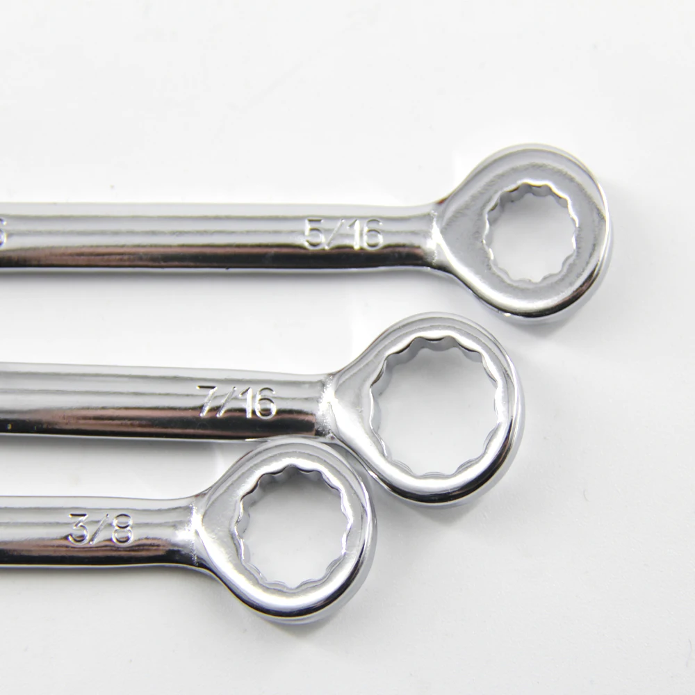 New 10 Pcs Mini Open End Wrench 4-11mm Metrci / Imperial Standard 45# Steel Double End Ratchet Wrenches Mini Combination Spanner