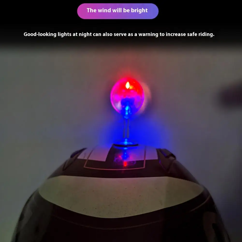 Shock-resistant Base Led Light Colorful Led Windmills Car Decoration with Solar Air Freshener Accessories for Cars Motorcycles