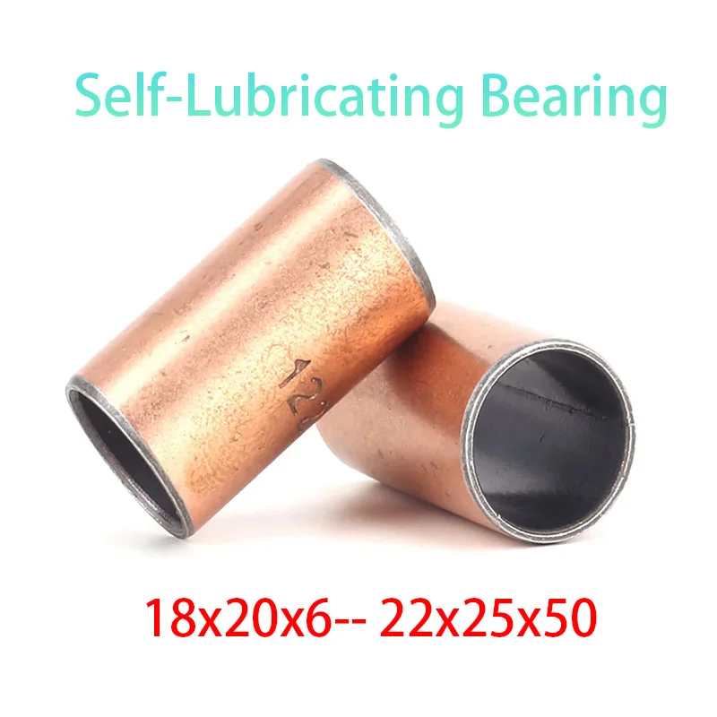 

10PCS Inner 18 20 22mm SF-1 Oil-free Bushing Self-lubricating Copper Bushing Guide Bushing LFB Composite Bearing