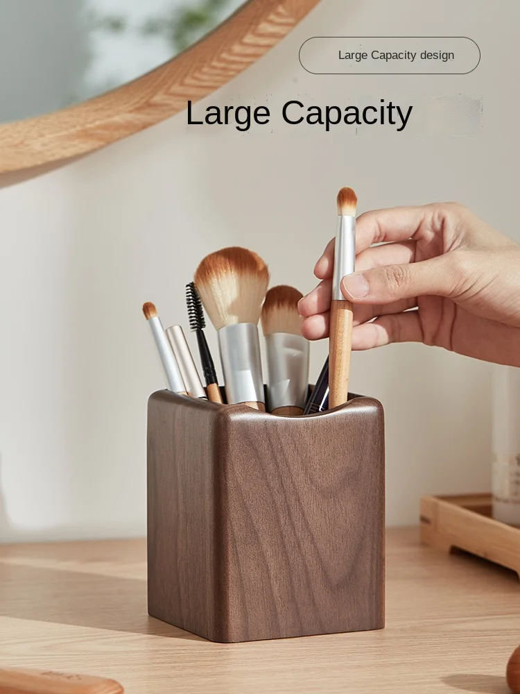 Storage Container For Comb Makeup Brush Holder Large Capacity Desktop Remote Storage Bucket Pen Holder Storage Box For Comb