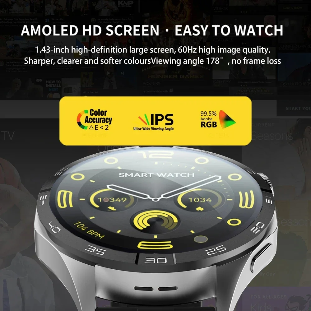 Nuovo Q83 4G SIM Card Astuto Della Vigilanza Degli Uomini GPS Ftiness Orologio IP68 Impermeabile 1.43 pollici Chiamata Bluetooth Smartwatch Per Android IOS