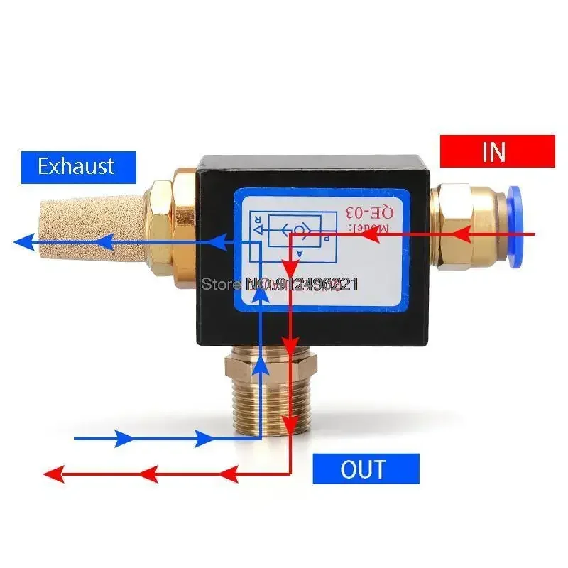 High Quality Pneumatic Air Quick Release Exhaust Valve QE-02/03/04 1/8 1/4 3/8 1/2 BSP Thread