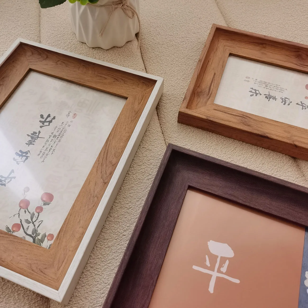 Vintage Wood Photo Frames For Pictures Wall 10X15 20X20 20X25cm Classic Picture Frame Stand For Photo Decor Commemorative Gift