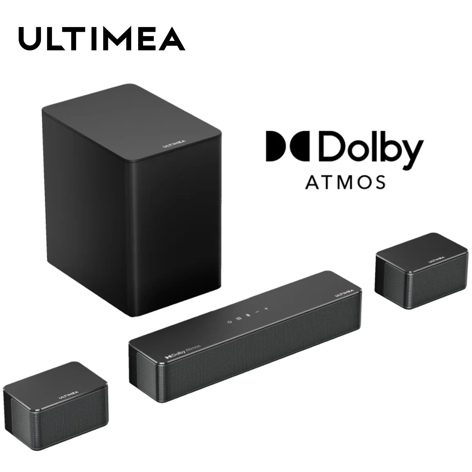 ULTIMEA 410W 5.1 Soundbar with Dolby Atmos, 3D Surround Soundbar for TV with Wireless Subwoofer, Home Theater TV Speakers