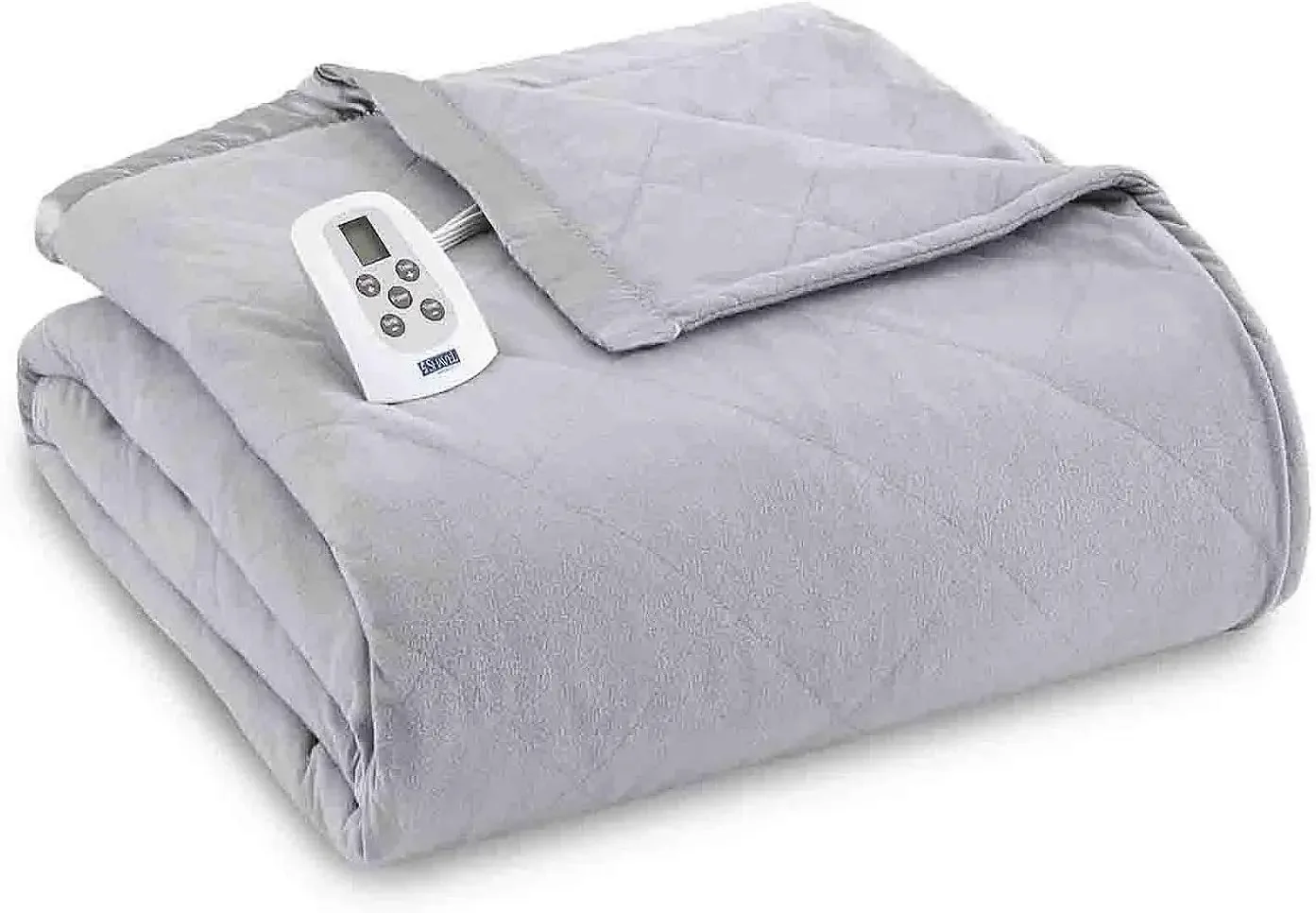 Home Products Micro Flannel King-Size Electric Heated Blanket, 10 Heat Settings with Timer & Safety Shutoff, Fast Heating