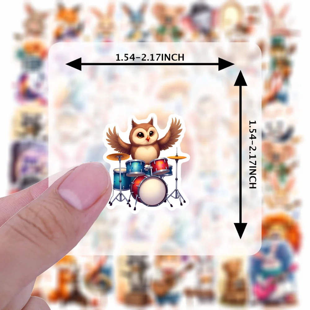 35pcs-50pcs Cute Cute Cartoon Stickers Cartoon Instruments  Stickers   Stickers For Laptop Motorcycle Luggage