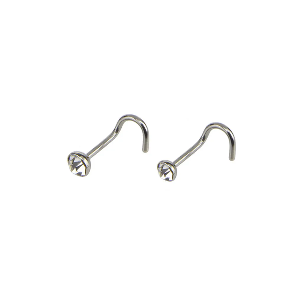22Pcs Nose Ring Set Stainless Steel High Polish Smooth Surface Comfortable to Wear Daily Nose Piercing Jewelry for Women