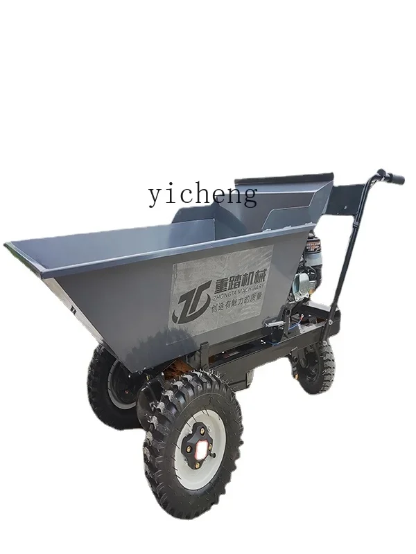 1-u10 Building Hand-Push Sand-Pulling Concrete Dump Truck Breeding Brick-Pulling Three-Wheel Transport Truck