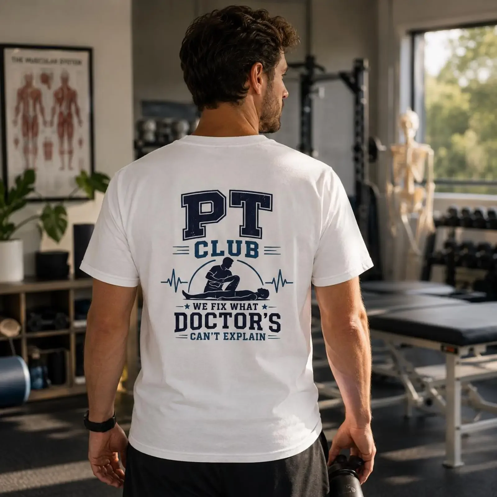 Physical Therapist PT Club We Fix What Doctors Can't Explain T Shirt Therapy  vintage Washed designer clothes Slightly Stylish