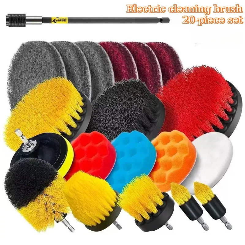 

Многофункциональная насадка для чистки электрической дрели для многоугольной чистки напольной плитки, щетка для чистки автомобиля