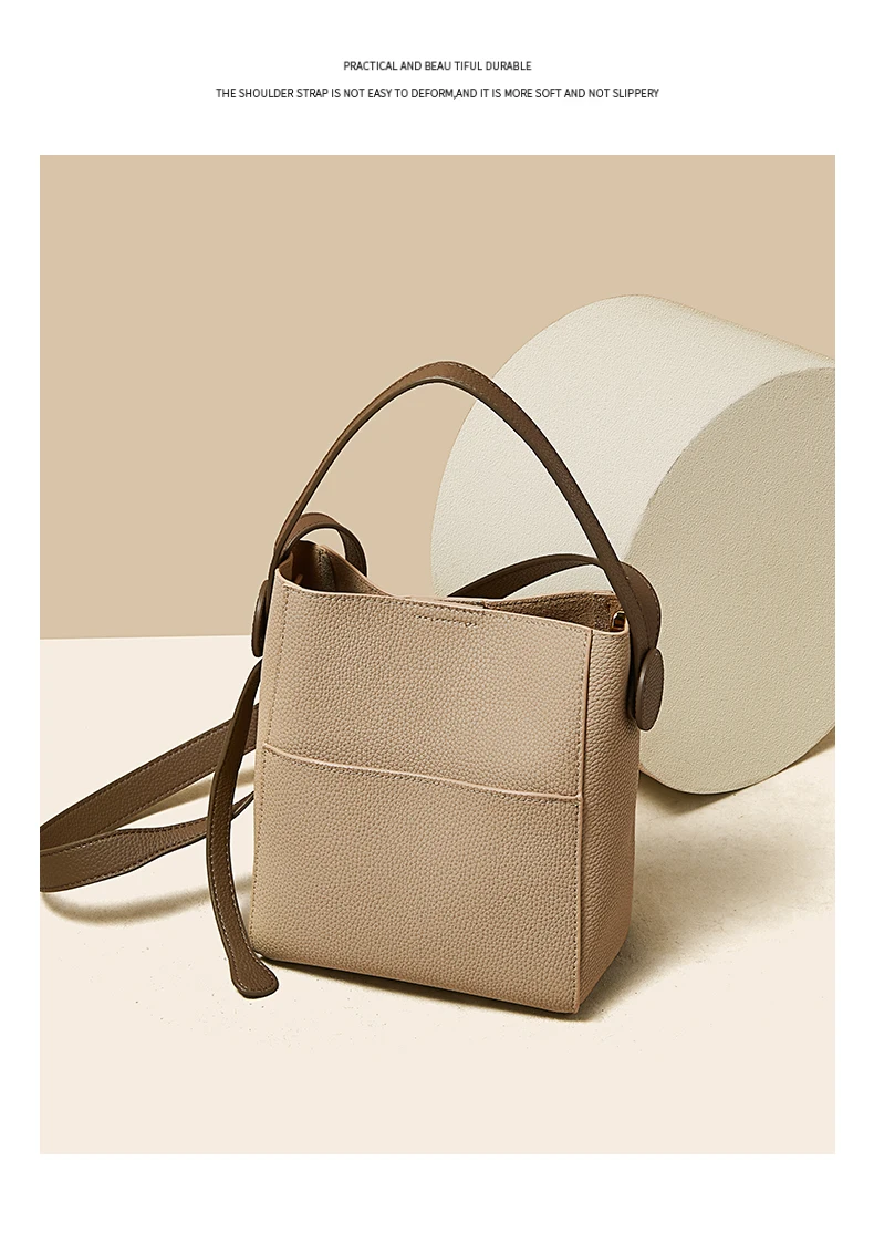Foxer Split Leder Dame Umhängetasche Frauen große Kapazität Eimer Umhängetasche Top-Qualität stilvolle Handtasche elegante Tasche – Detail 10