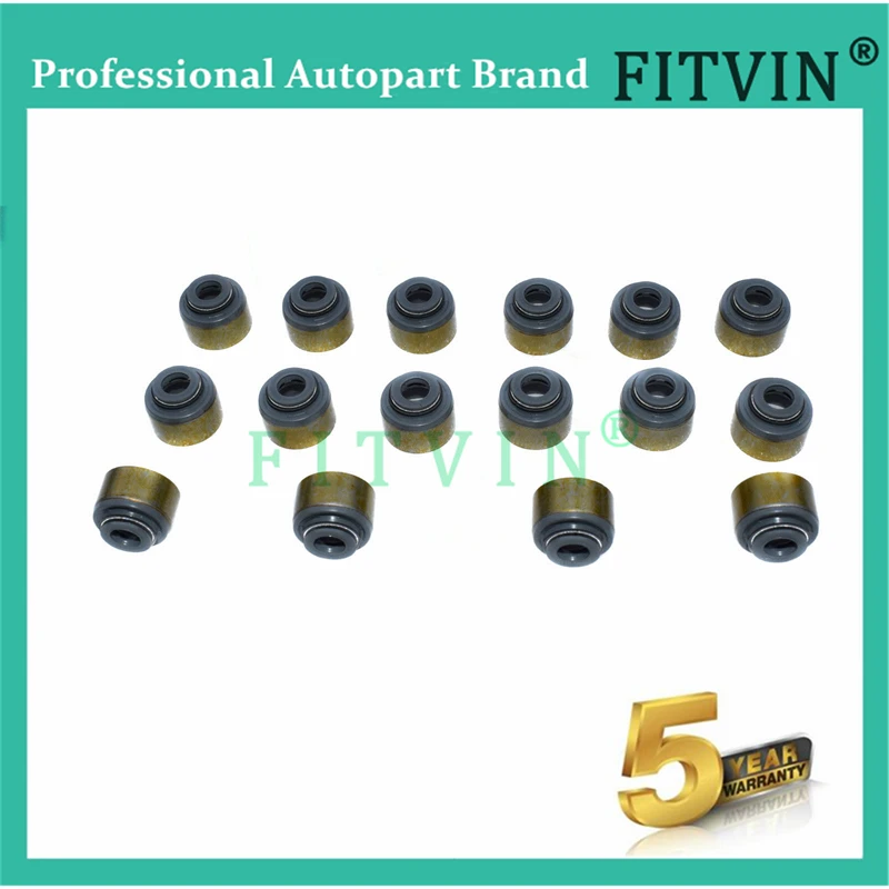 16pcs/set New Valve Stem Oil Seal Engine Parts Engine Gasket 90913-02090 90913-02066 for TOYOTA CAMRY 2.0L 3SFE 3S-FE