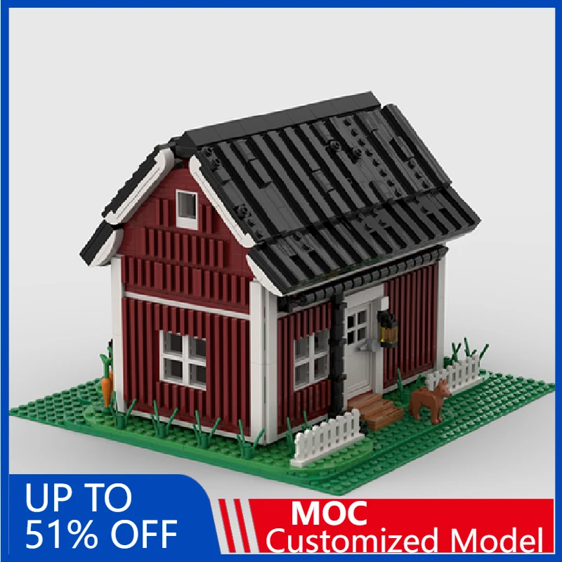 

1226 PCS MOC Medieval Cottage Model Building Block Brick DIY Technology Creative Assembly Educational Type Kid Surprise Toy Gift