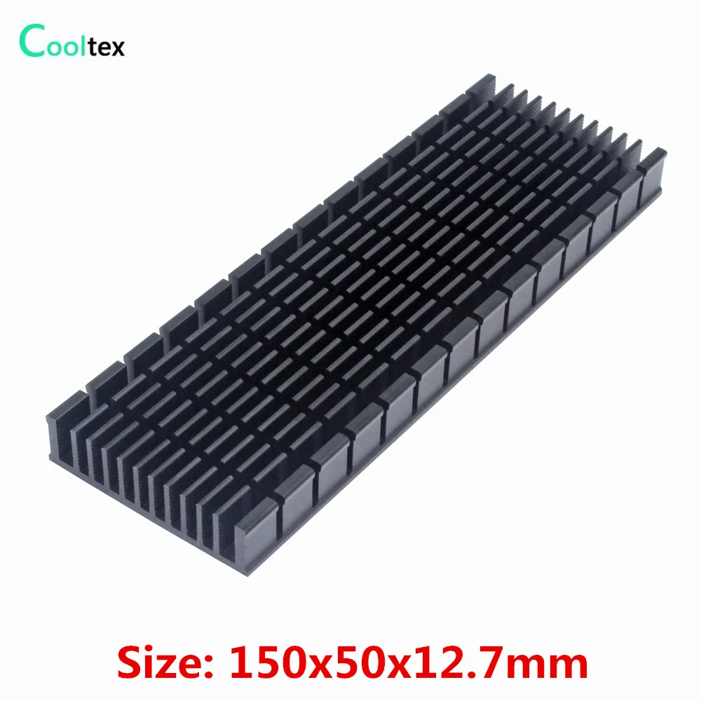 Aluminum Heatsink 150x50x12.7mm Heat Sink Radiator Cooler for LED Chip Electronic heat dissipation Cooling