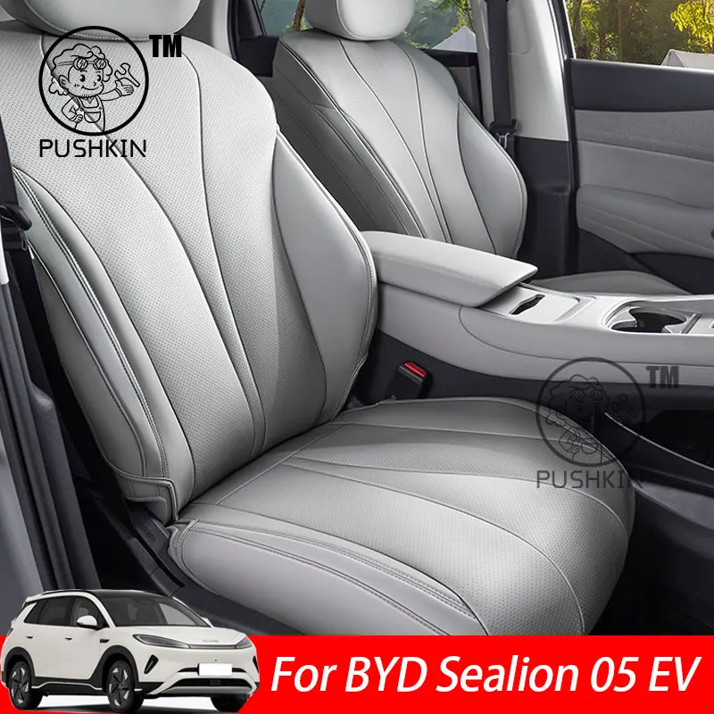 

Для BYD Sealion 05 EV 2025, полный комплект дышащих всесезонных защитных чехлов на сиденья, аксессуары для салона автомобиля