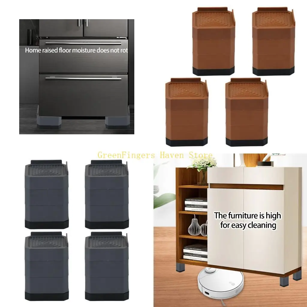 F68D Furniture Foot Pad Not Slip Support for Noise Reductions & Scratch Prevention
