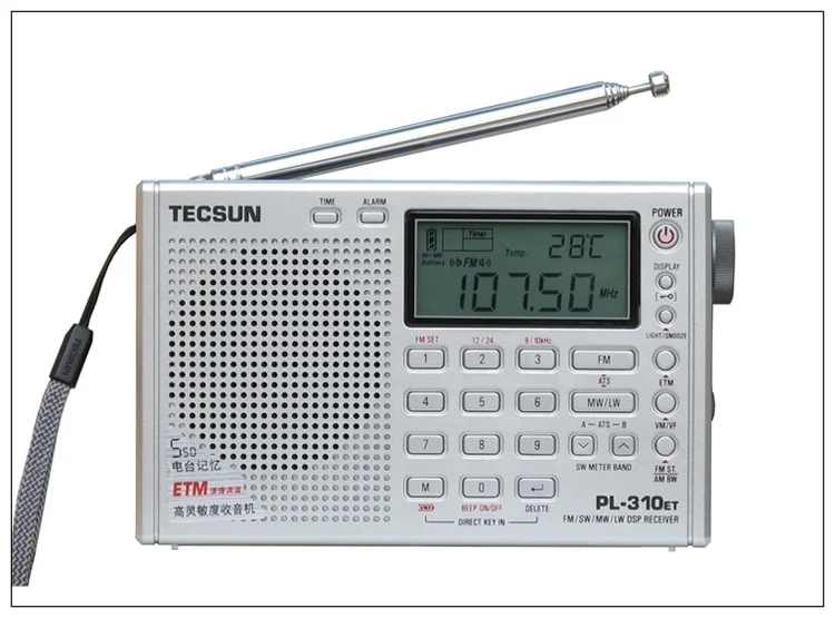 Tecsun PL310ET Radios Full Band Digital Demodulator FM/AM/SW/MW/LW World Band Stereo Digital Receiver Parlante Radio Bluetooth