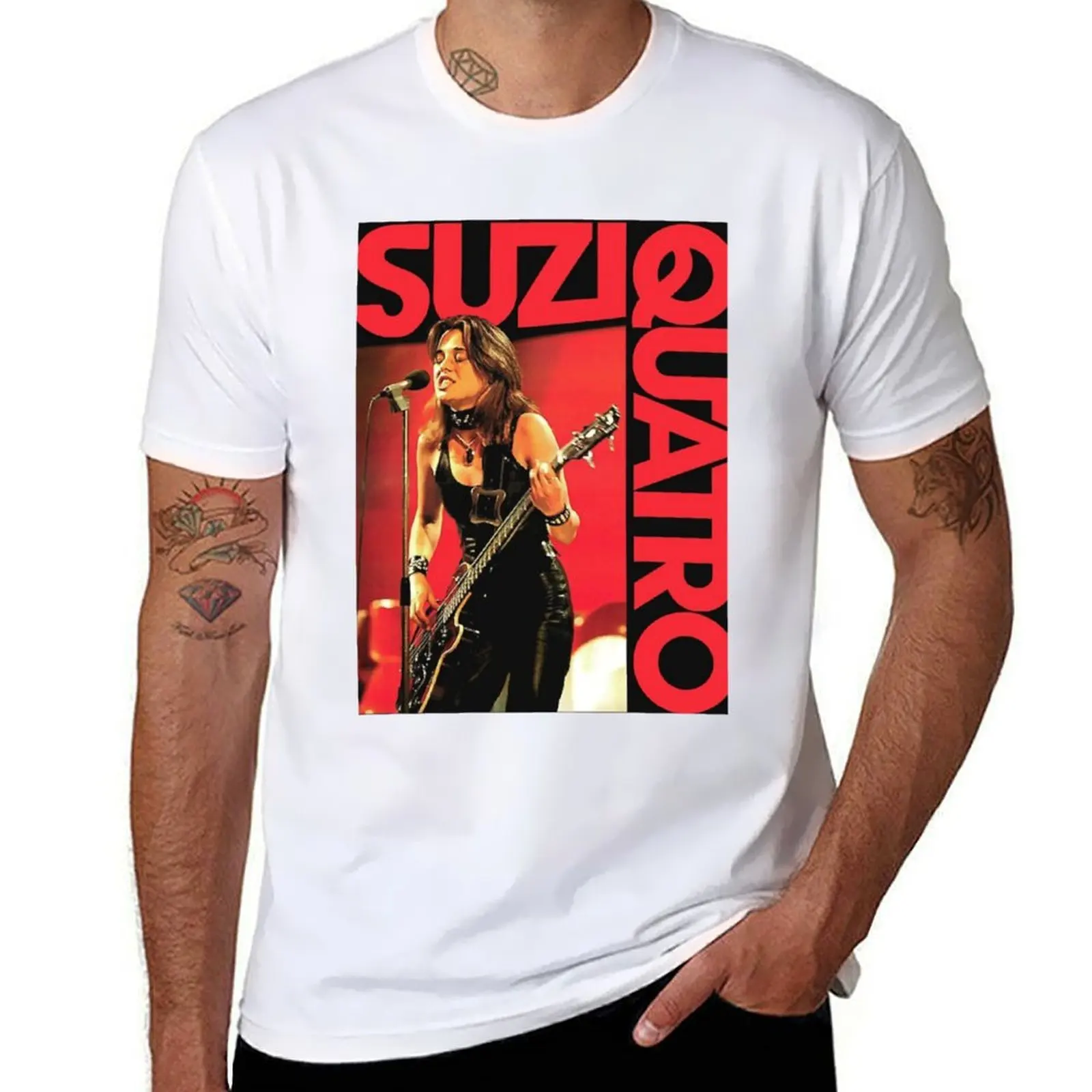 

Suzi Quatro T-Shirt t shirts for man slim fit t shirts for man cotton funny T-Shirt