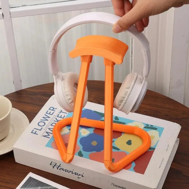 PLA Headphone Stand Holder 3D Desk Printed Minimalist Desk Organizer Eco Friendly Lightweight Headset Durable for Office Bedside