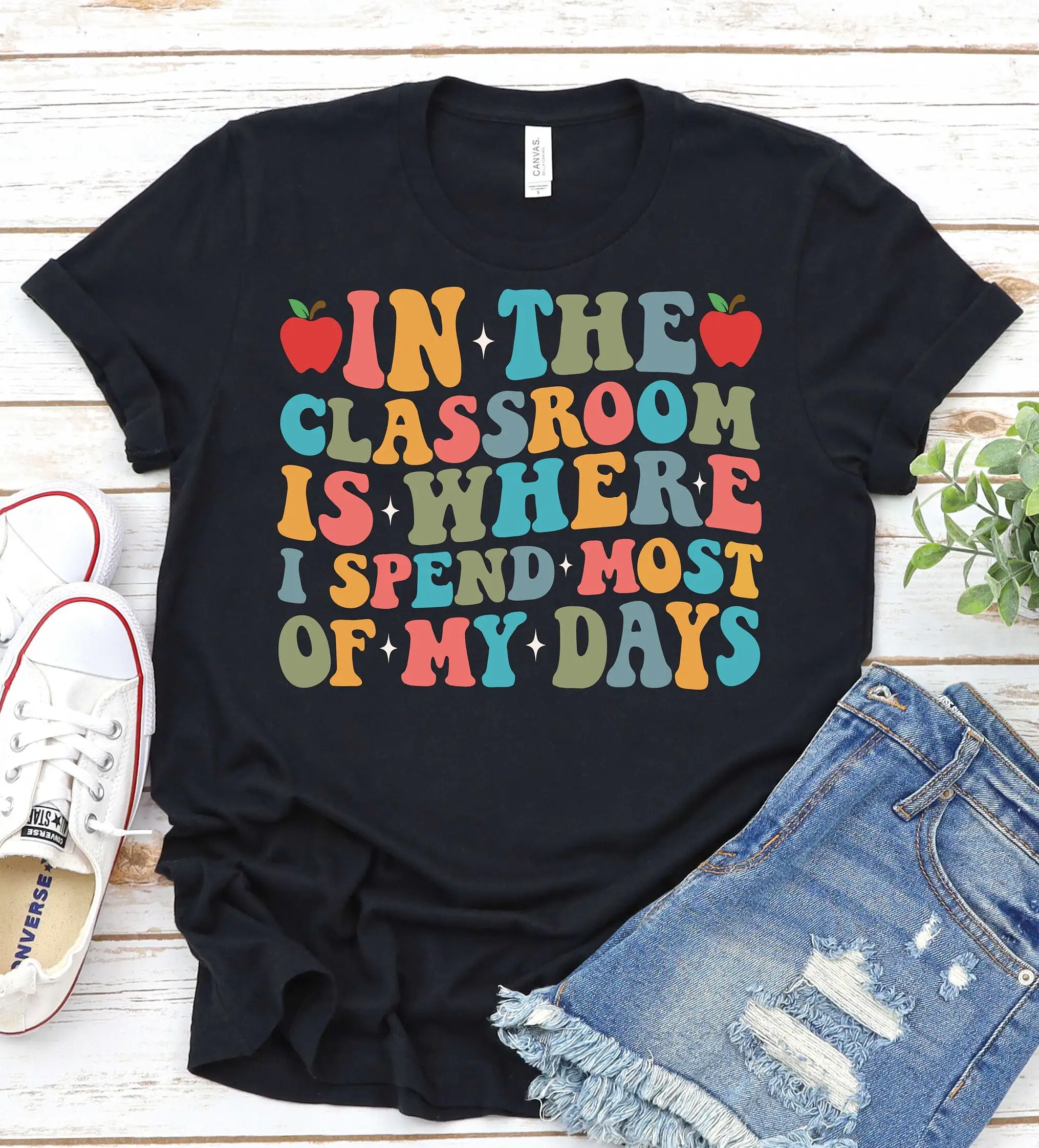 In The Classroom Is Where I Spend Most Of My Days Special Education Teacher T Shirt Sped Back To School Funny