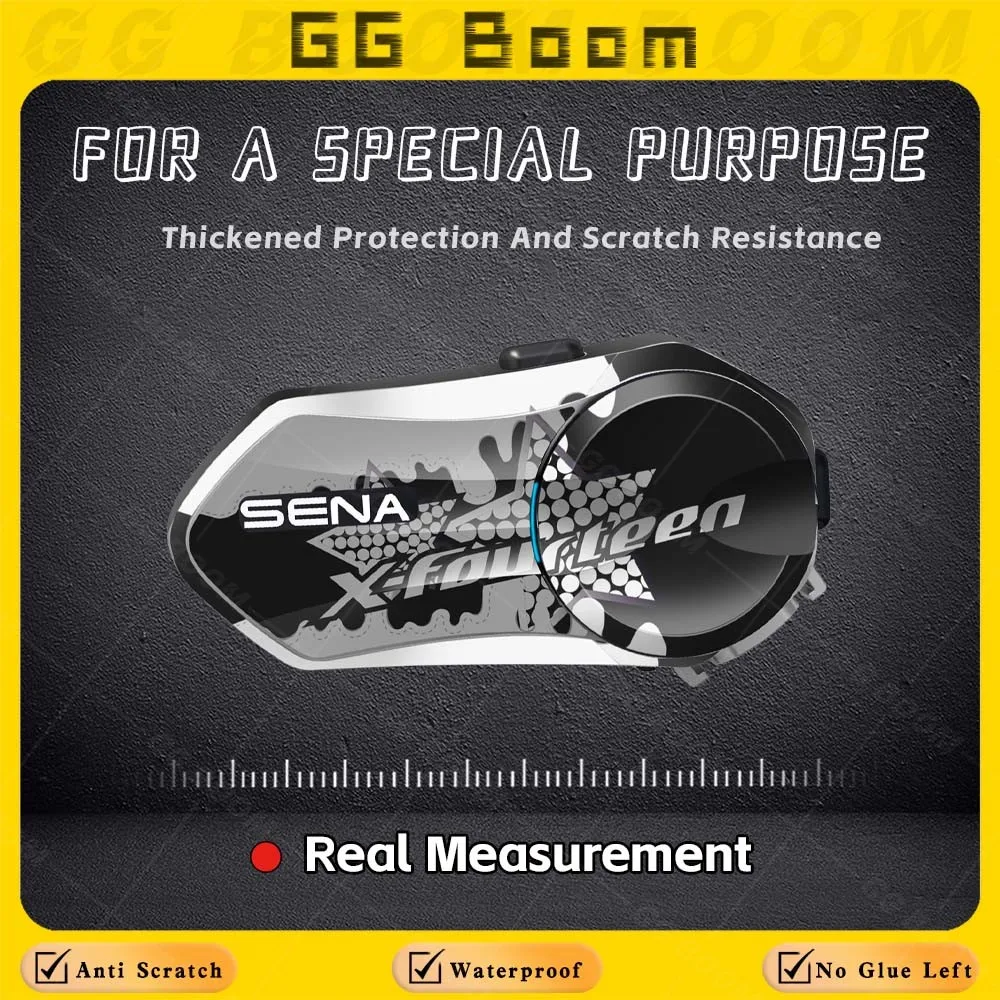 Motorcycle Helmet Headphone Stickers Decoration Headset Shell Creative With Colorful Decals Waterproof For SENA C30 sena c30
