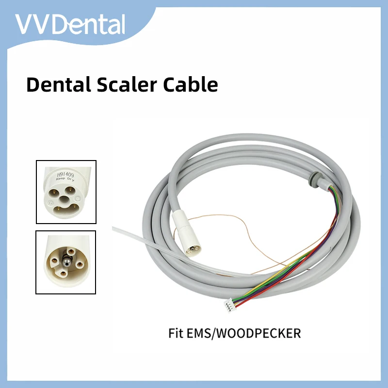 VVDental Scaler Cable Tube Detachable Fit EMS WOODPECKER LED Piezo Handpiece Pipe Hose Water Hose Spare Tubing Dentistry Tools