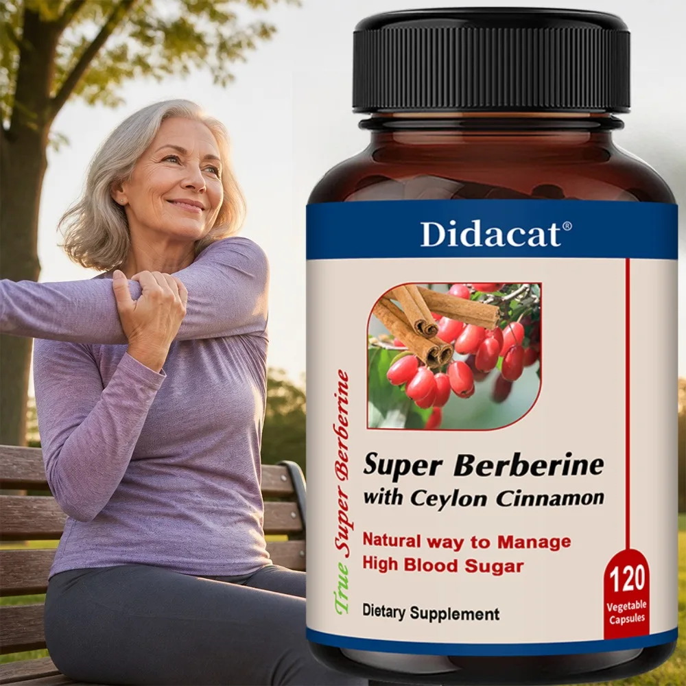 

Berberine Capsules - Contains Ceylon Cinnamon - Supports Heart , Immune System, Cardiovascular