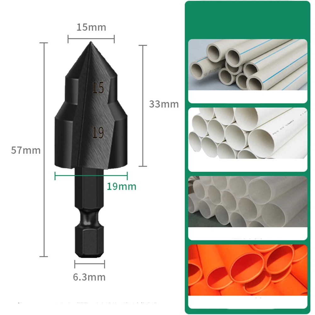 

1/3pcs PPR Lifti Drill Bit Set 22/25/32mm Stepped Drill Bit For Water PVC Pipe Expander Connector Elbow Tee Plumber Tool