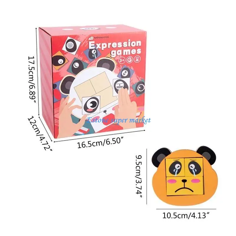 090B Children's Game Expression Matching Puzzles Game Educational