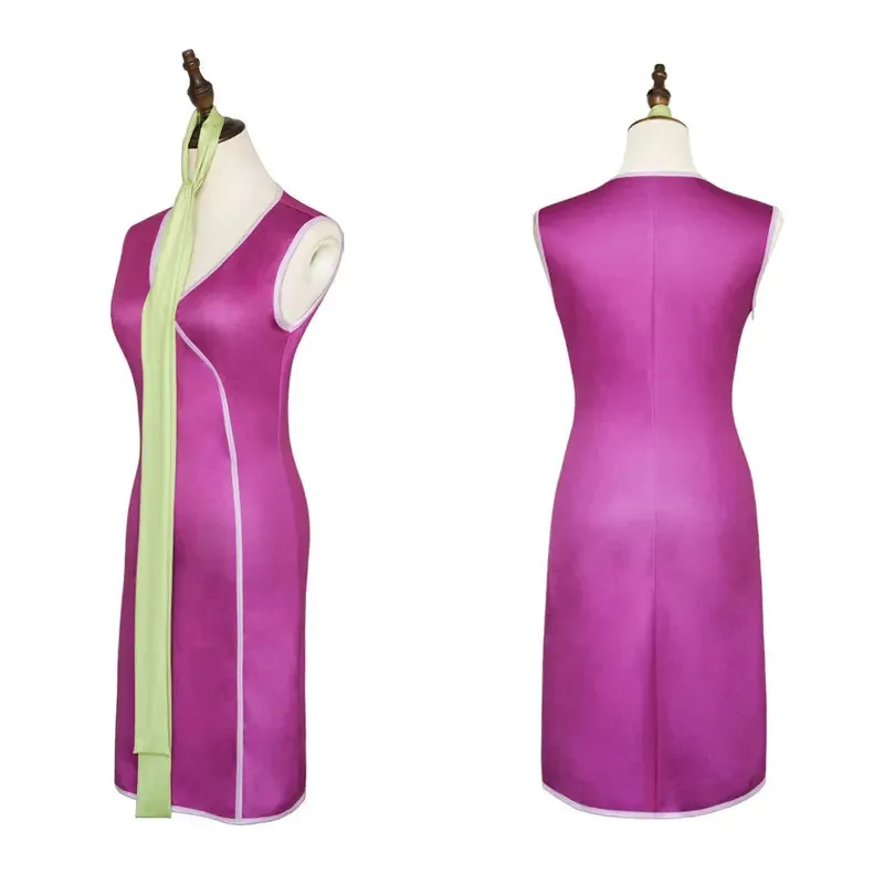 Velma-falda de disfraz de Cosplay para mujer y niña, uniforme Sexy naranja, vestido Daphne, peluca, traje de fiesta de Carnaval de Anime de talla grande XXXL ob; 8