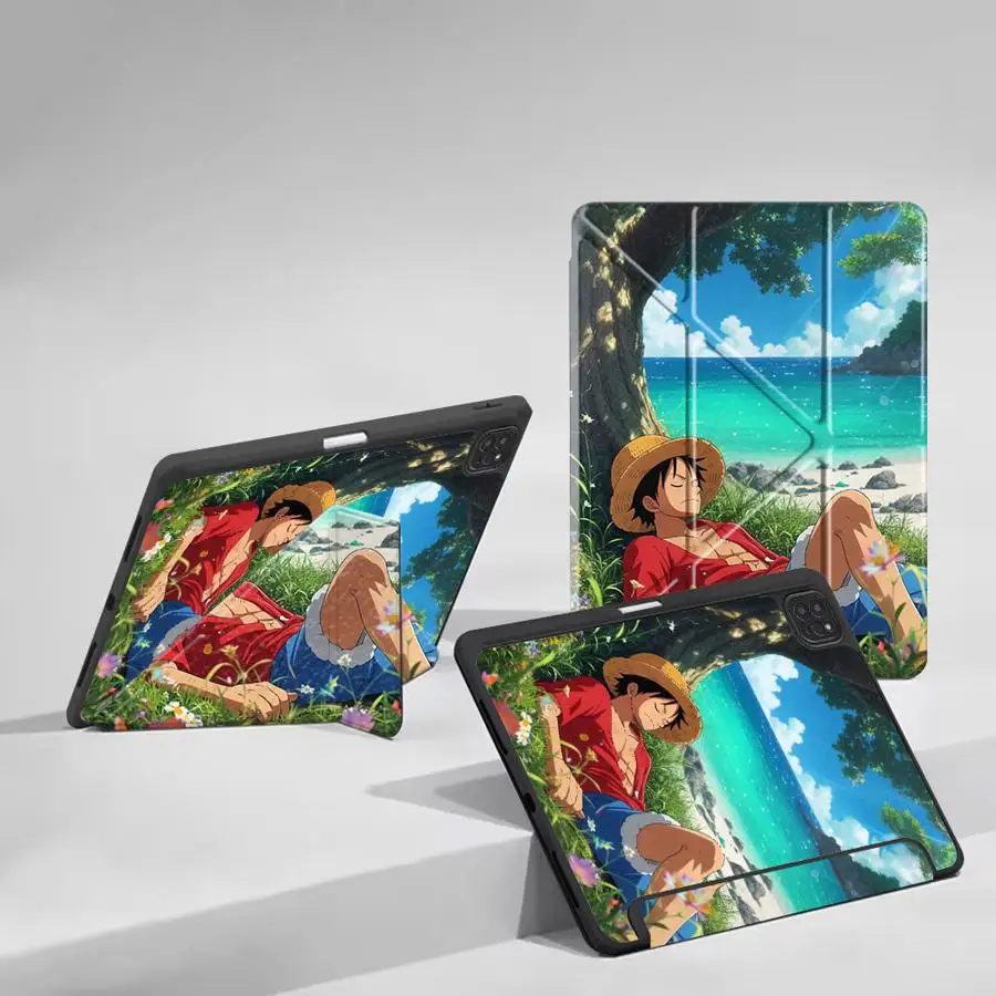 Ones-PiecesLogos Holder Cover Tablet Case For iPad Air 4 5 M3 M2 M4 11inch Pro 2025 Mini 6 7 Pro 11 10 9 8 7 th 12.9inch