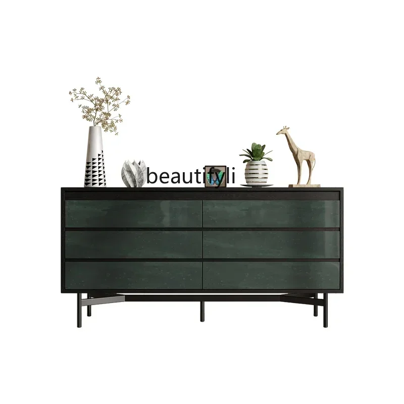 

Italian style, six-chest cabinet, living room, storage decoration, household bedroom storage, bedside drawer cabinet